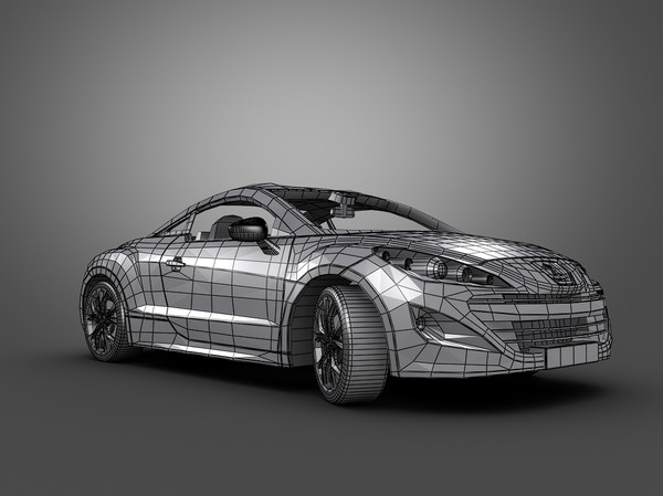 maya car peugeot - Peugeot RCZ (2011) by Swan3DStudios